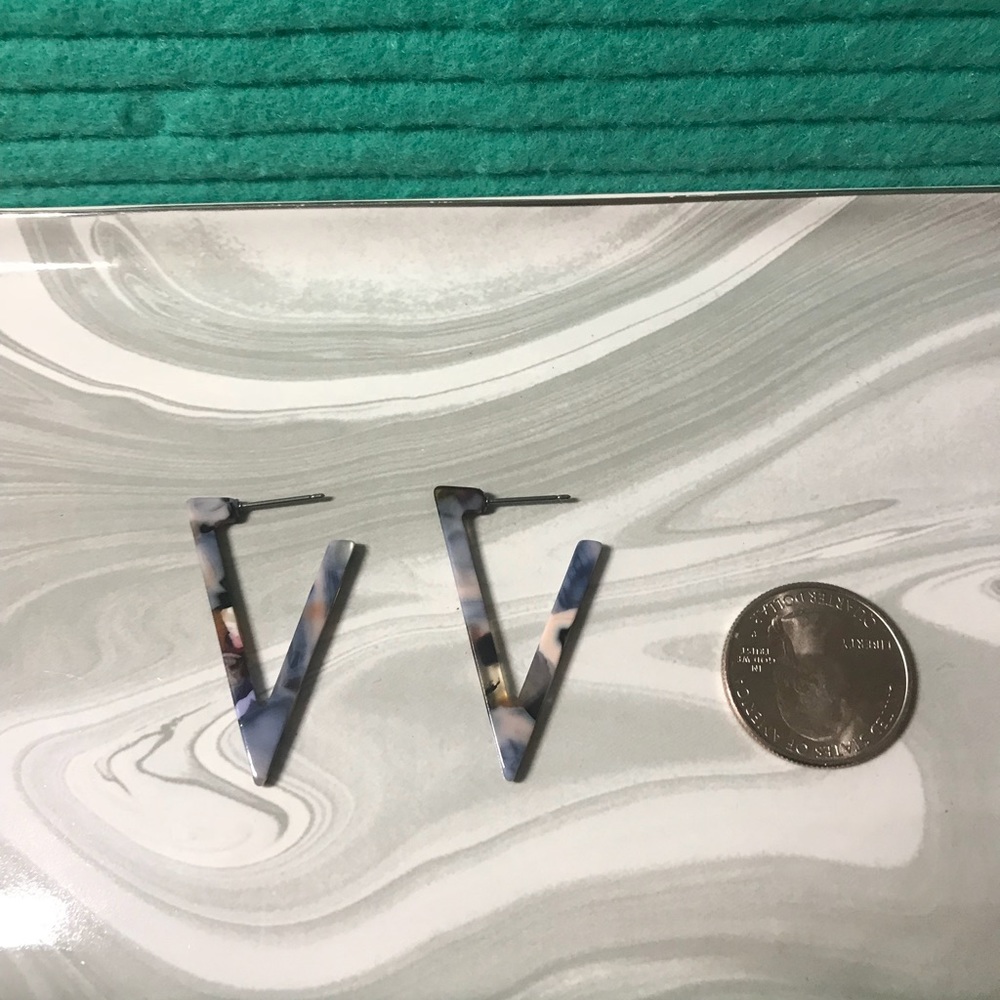 Retro, vintage, acetate, resin earrings